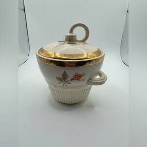 Vintage American Limoges Triumph China Victory 22K Gold Vase/Bowl